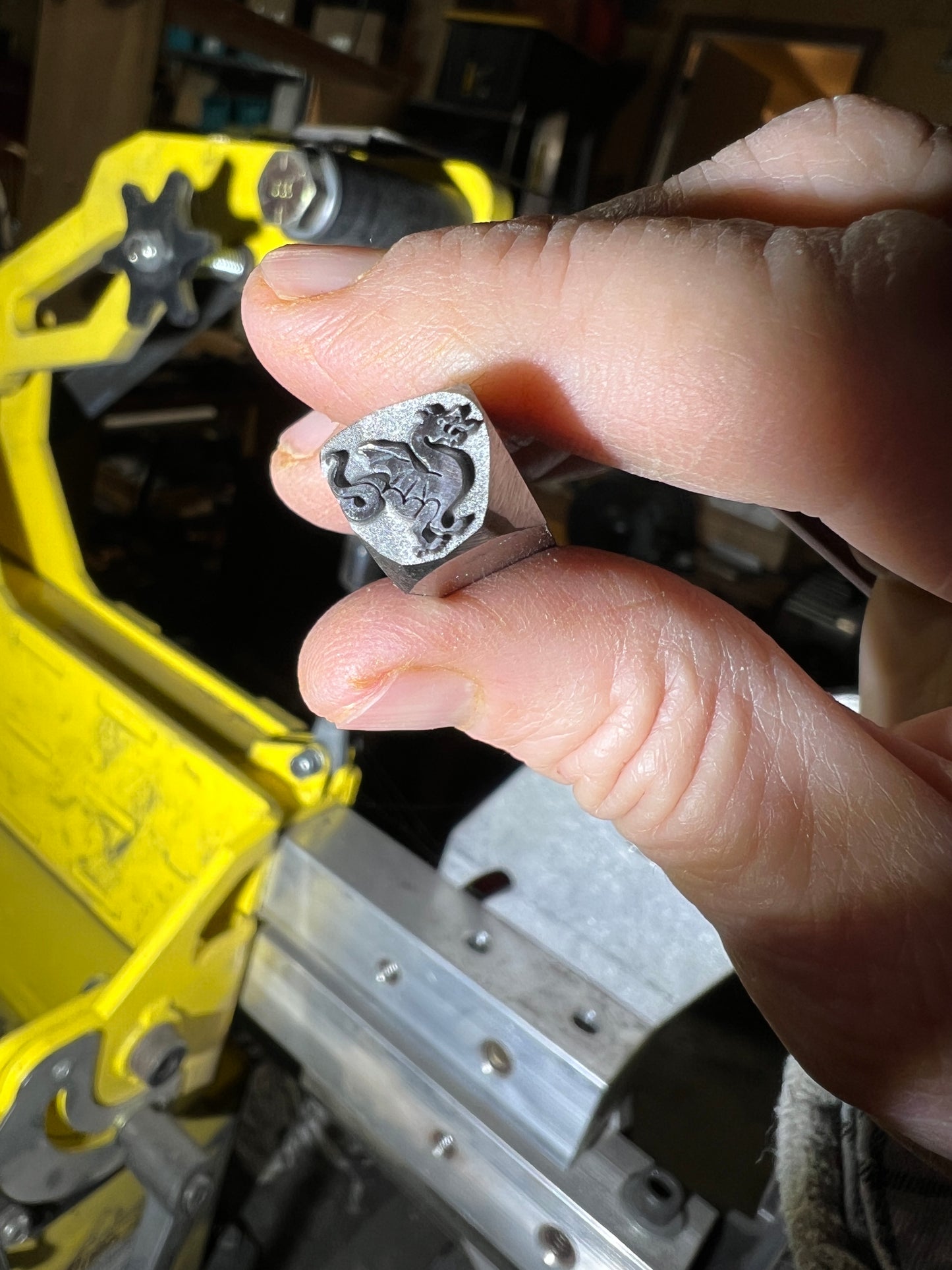 Dragon with winding tail