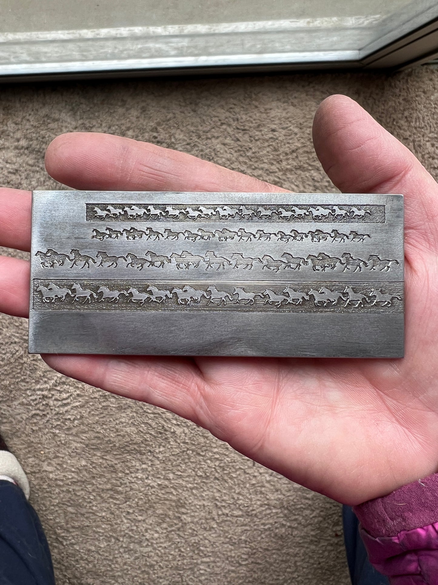 Stampede Horse ring band plate