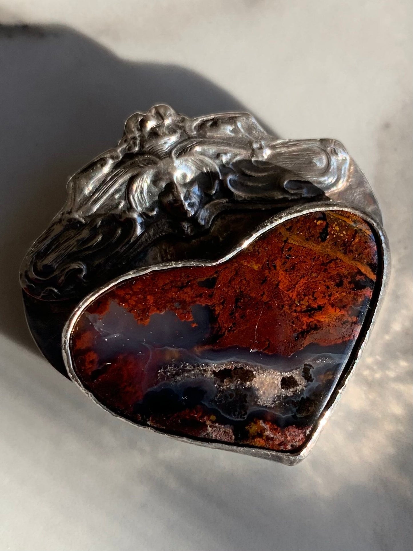 Art Nouveau Maiden with Heart