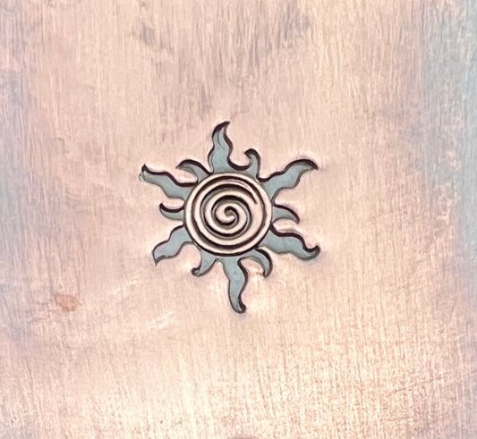 Spiral sun stamp