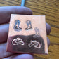 Cowboy boots stamp