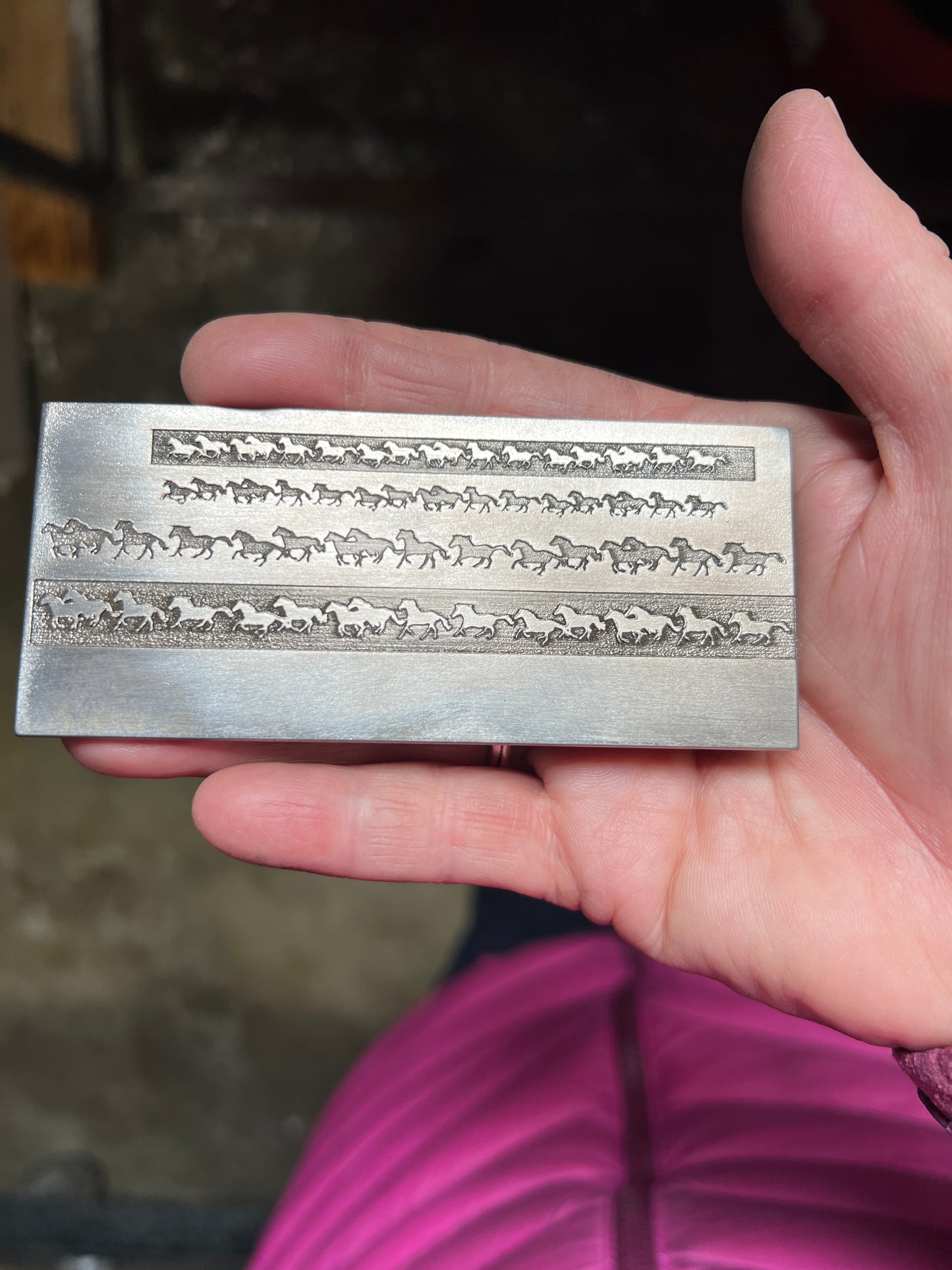 Stampede Horse ring band plate