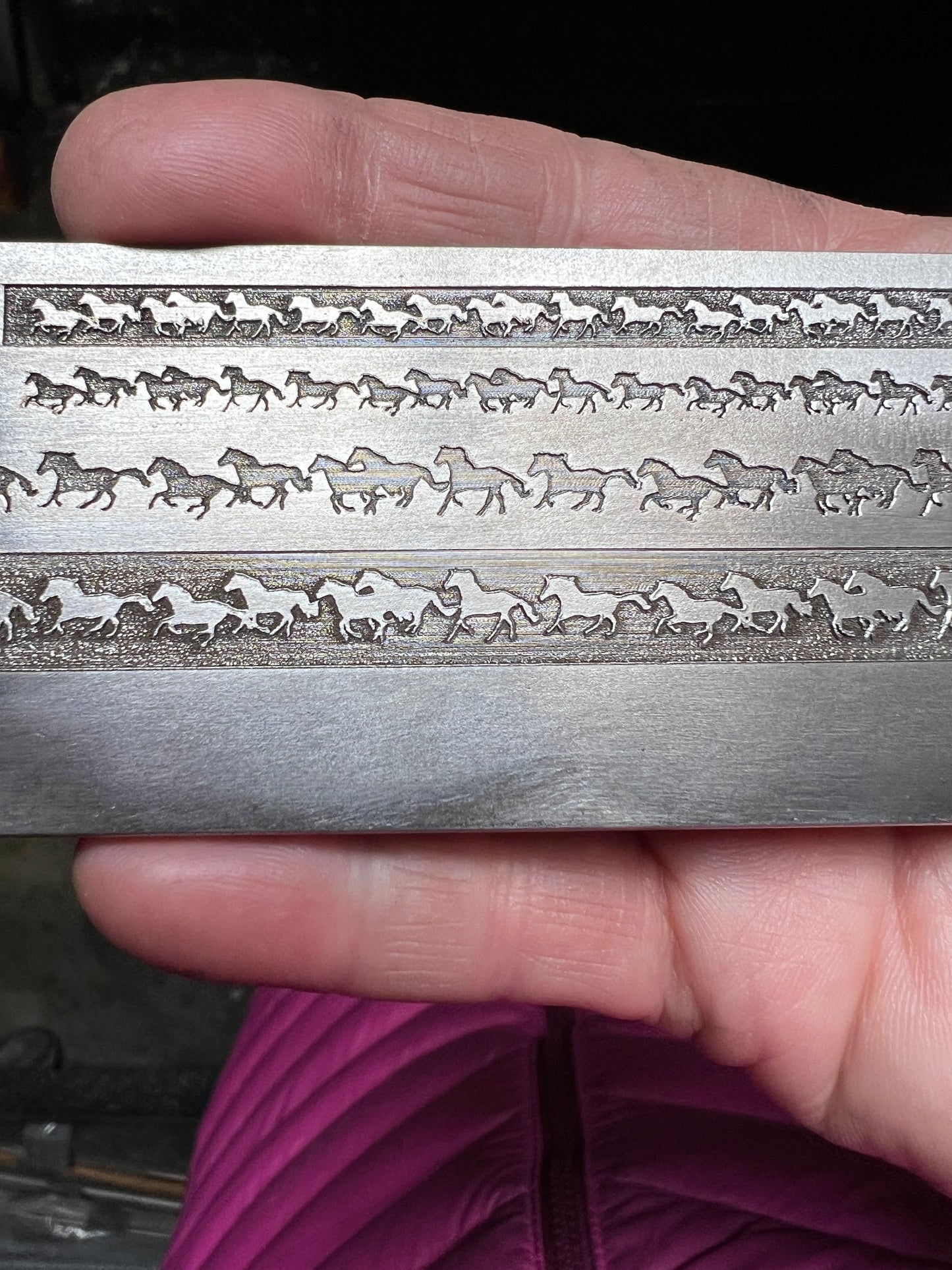 Stampede Horse ring band plate