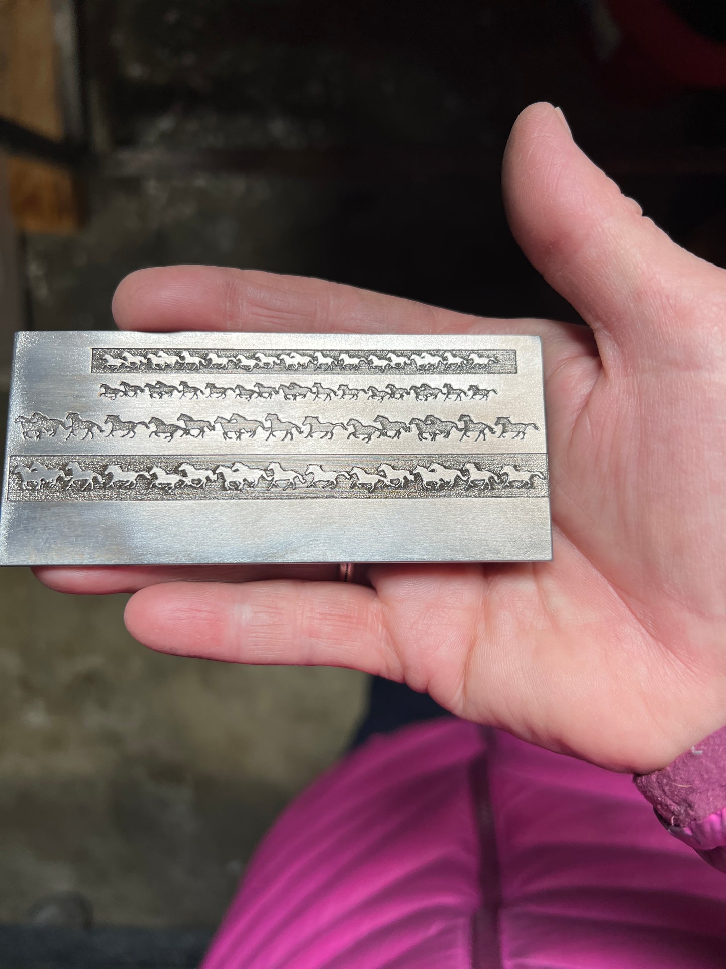 Stampede Horse ring band plate