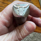 Cow skull stamp