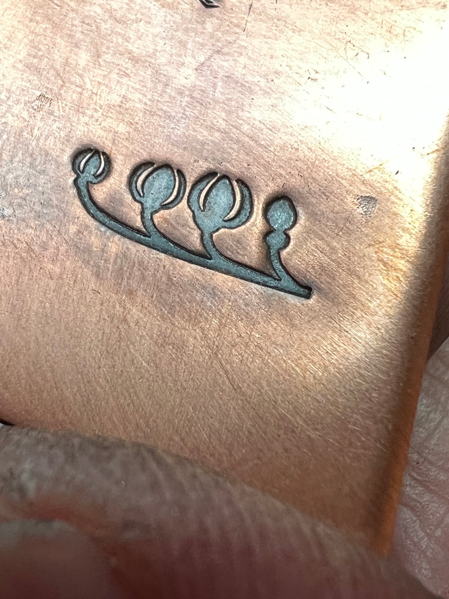 Art nouveau double floral border