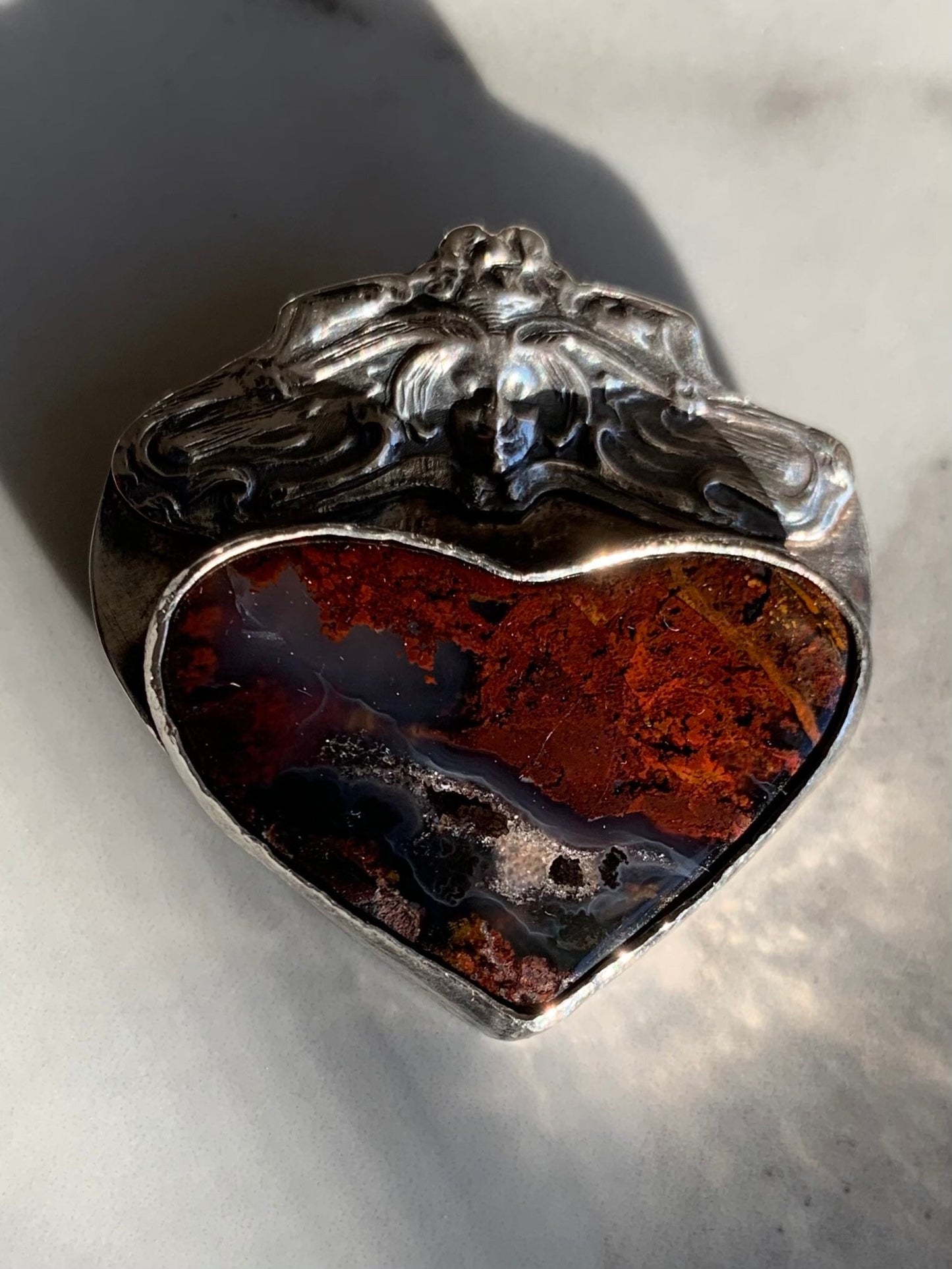 Art Nouveau Maiden with Heart