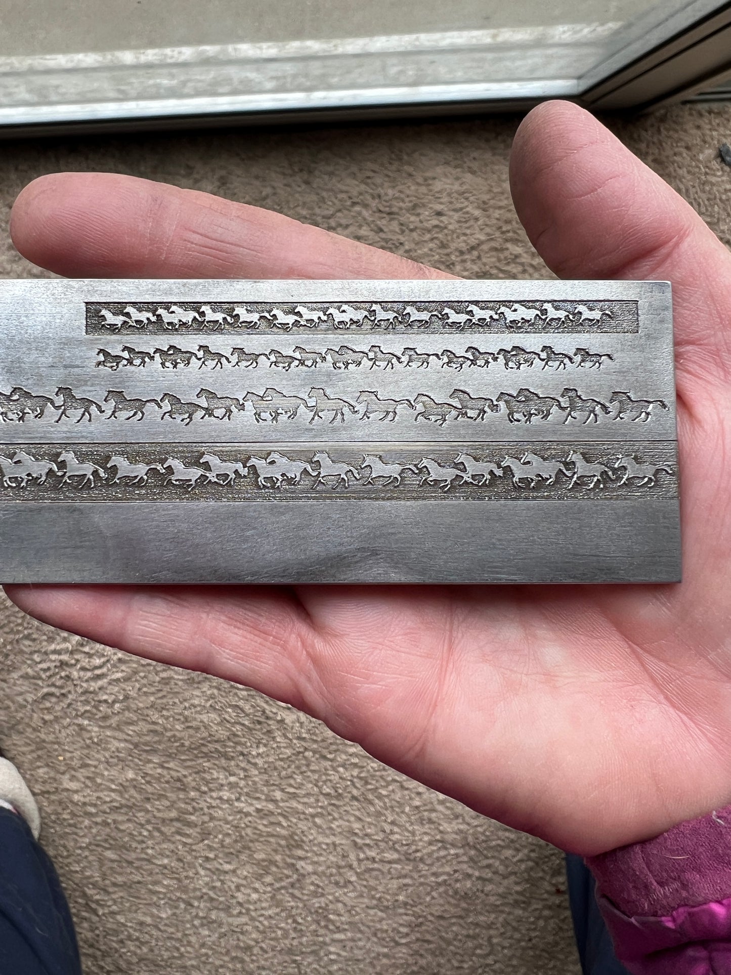 Stampede Horse ring band plate