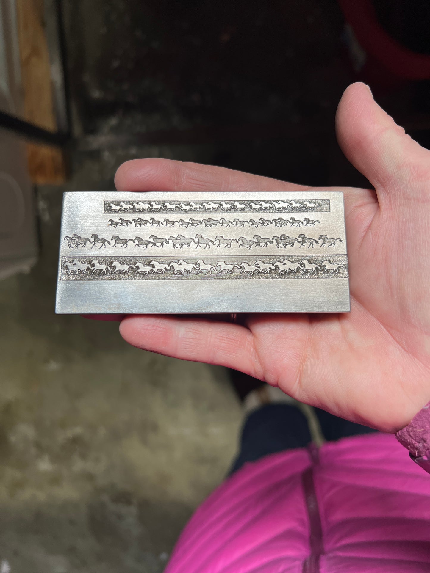 Stampede Horse ring band plate